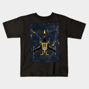 Space Shooter | Aerospace Fighter Kids T-Shirt